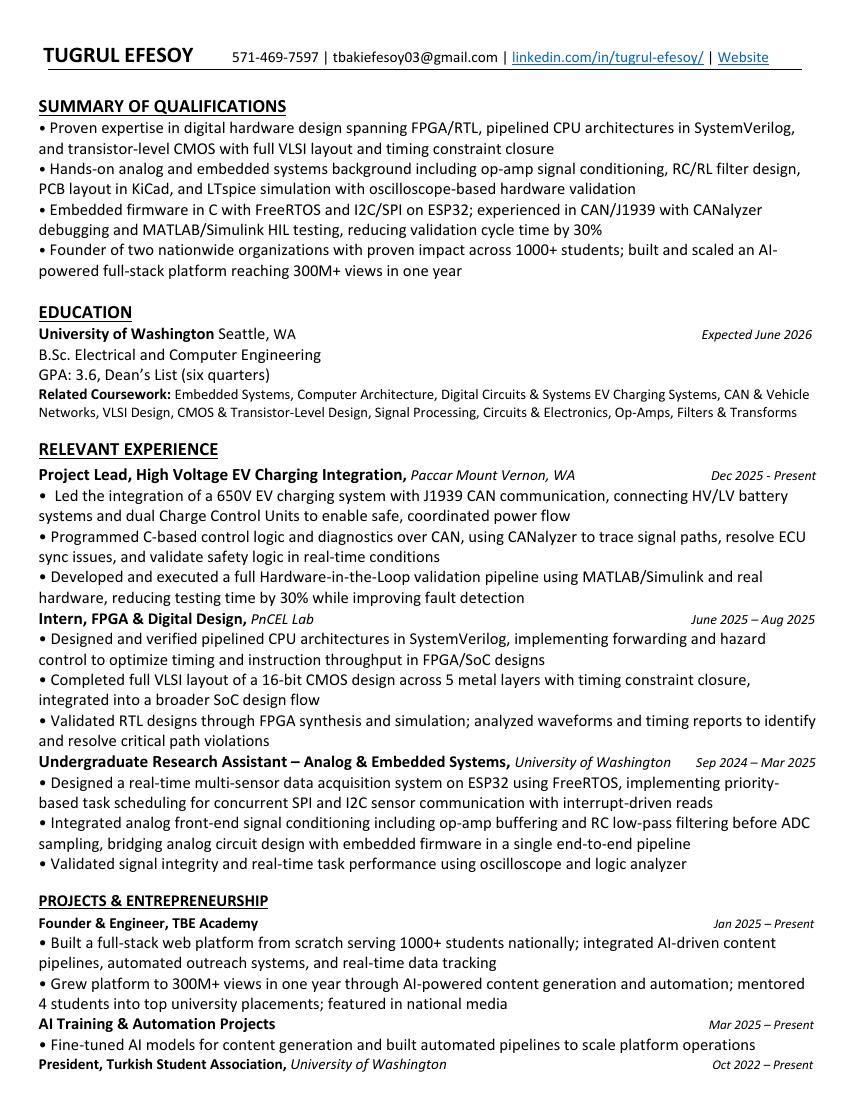 Engineering Resume preview